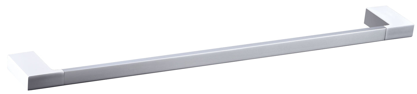 Eden Towel Rail Single Chrome / White 600mm
