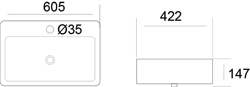 Ceramic Basin (K-381)