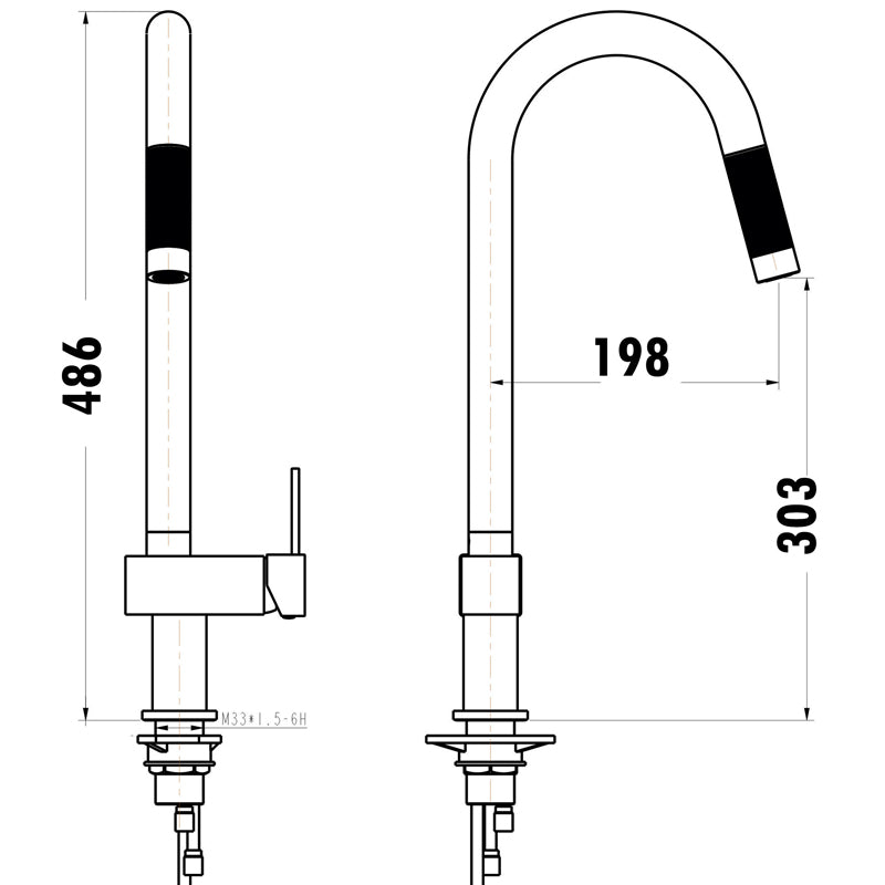 Sara Sink Mixer - PS1004SB
