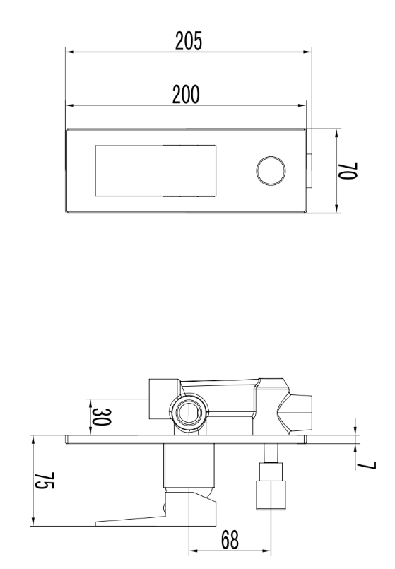 Veleta Wall Mixer With Diverter Chrome - 552686-HYB55-501