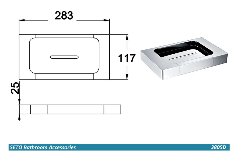 Soap Holder Wall Mount - 3805D