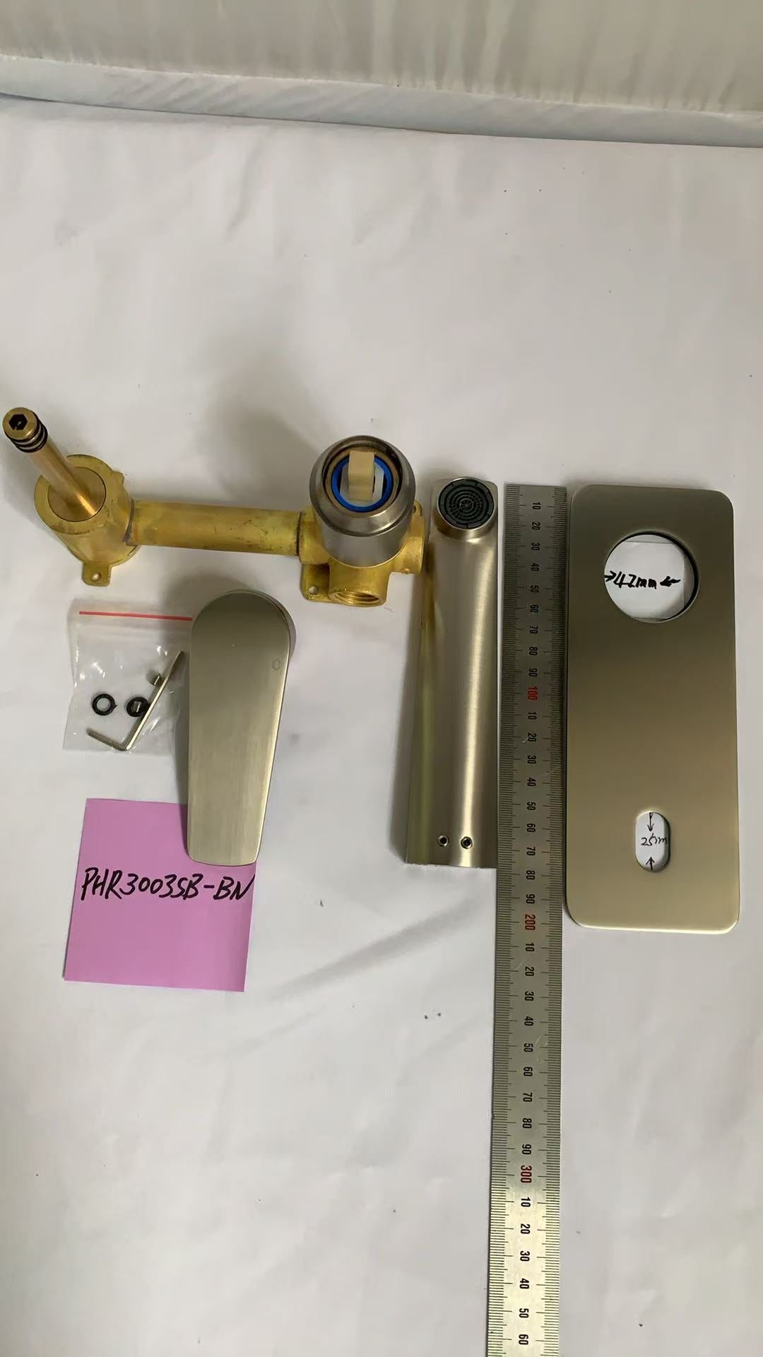 Regal Wall Basin Mixer Brushed Nickel - PHR3003SB-BN