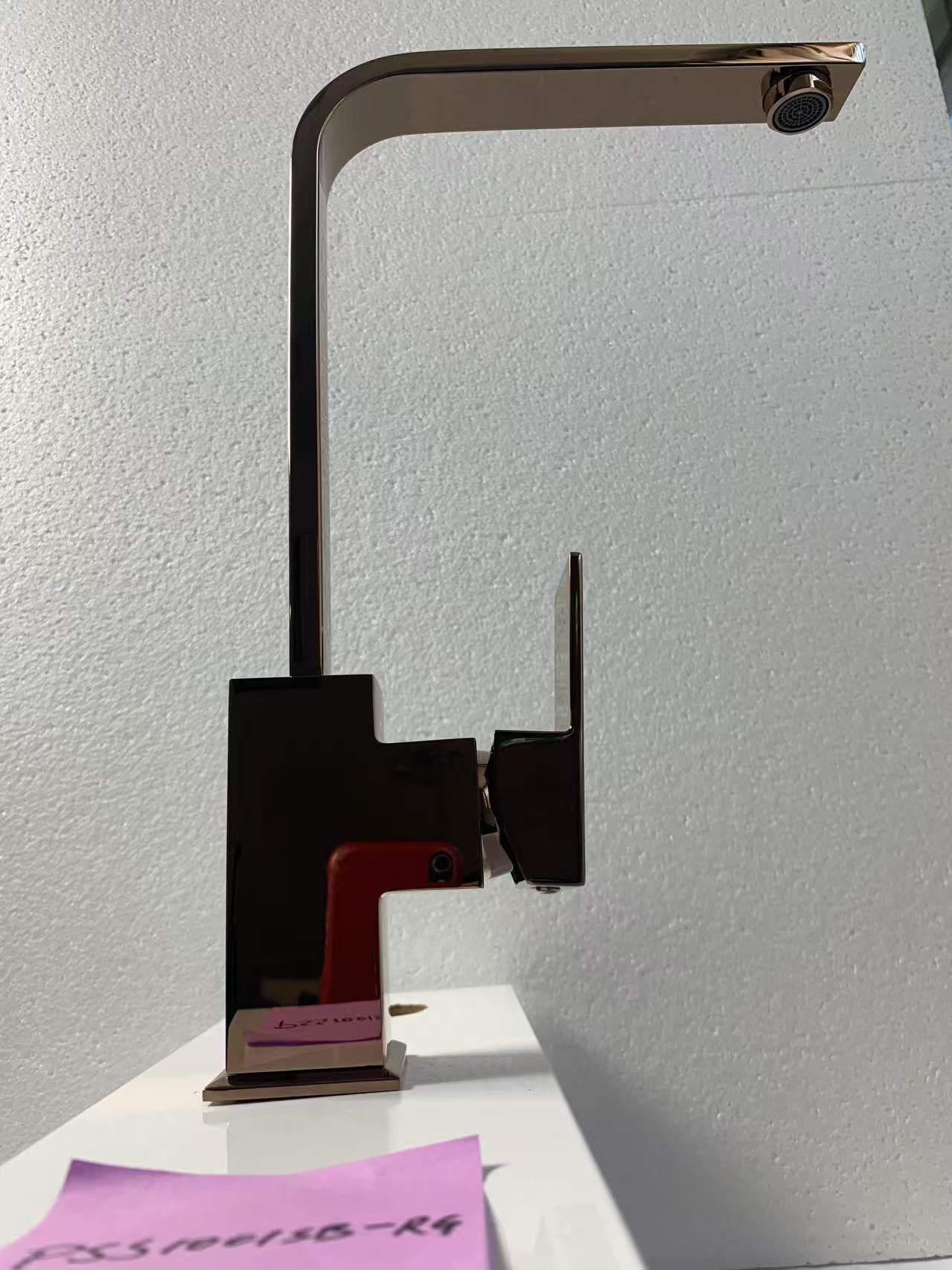 Rosa Rectangle Handle Sink Mixer Rose Gold (PSS1001SB-RG)