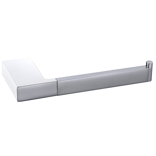 Eden Toilet Roll Holder Chrome / White - 5604-CW