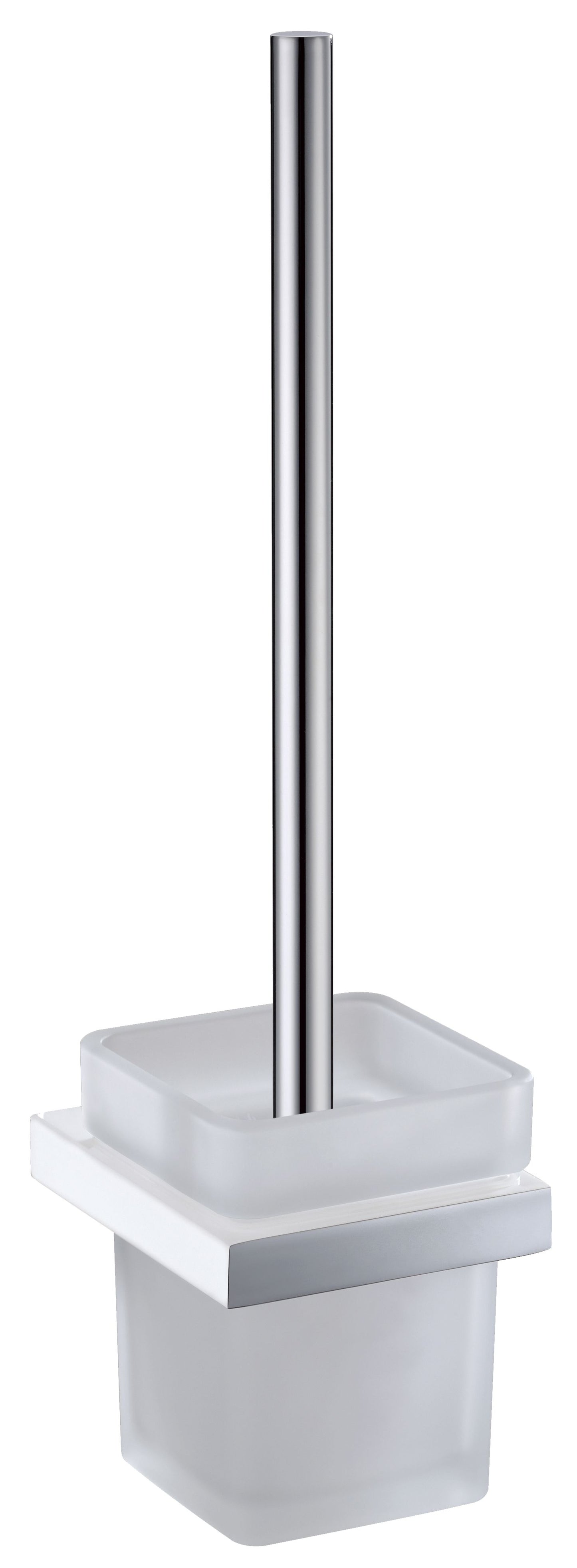 Eden Toilet Brush Set Chrome / White - 5608-CW