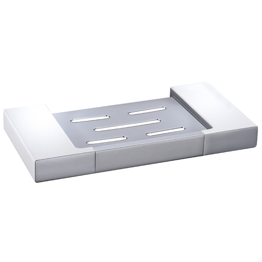 Eden Soap Dish Chrome / White -5610-CW