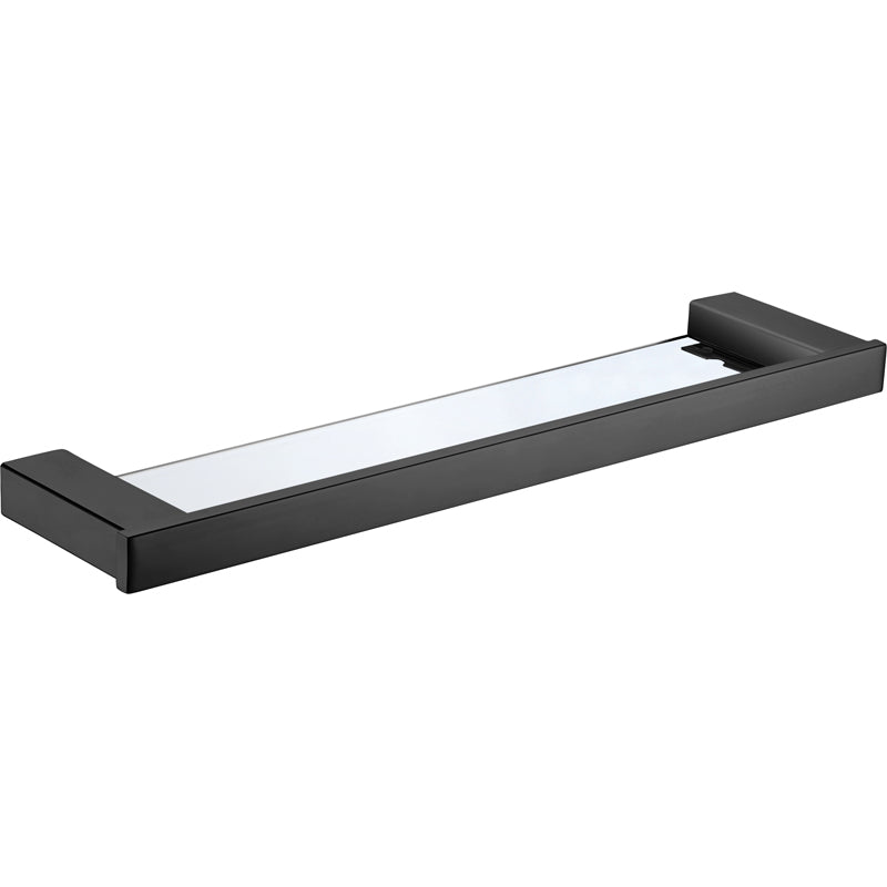 Rosa Shelf Glass Matt Black - 6406-B-600