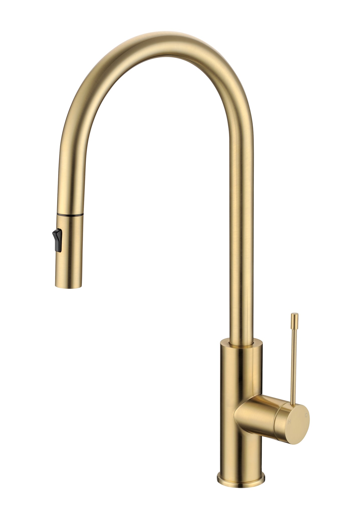 Opus Gooseneck Basin Mixer Brushed Gold - HN-PC-2002SB-BG