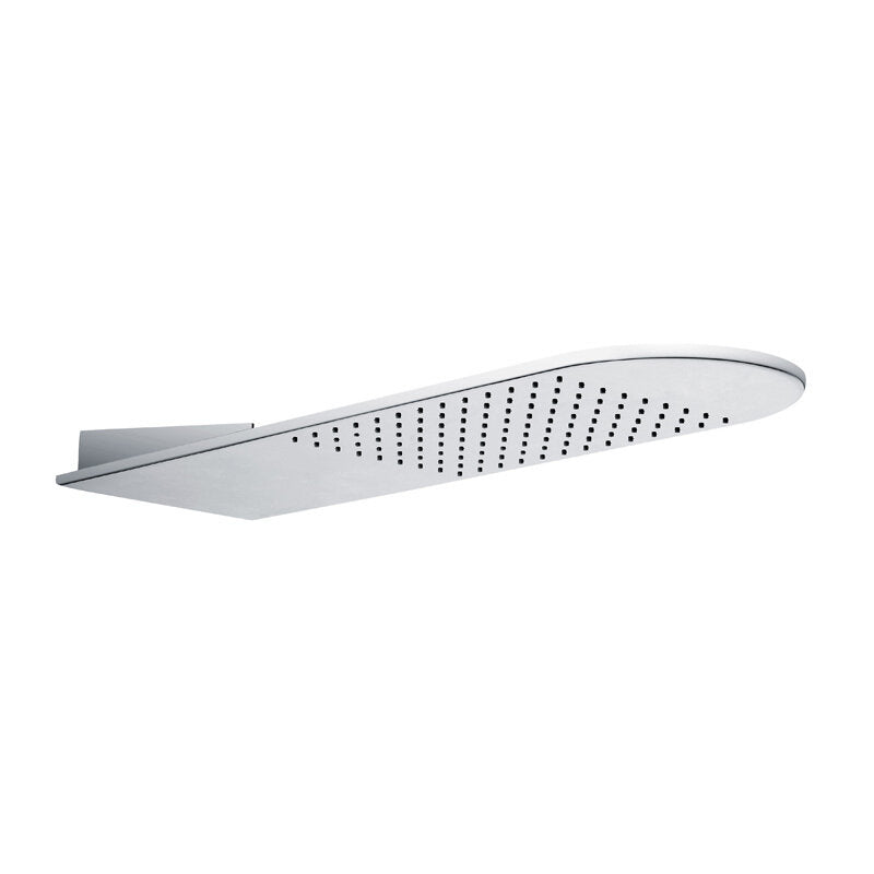 Eden Curved Rectangle Brass Shower Head - PRB002CP – PP Bathware Direct